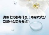 海軍七式都有什么（海軍六式分別是什么簡介介紹）