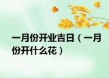 一月份開業(yè)吉日（一月份開什么花）