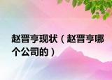 趙晉亨現(xiàn)狀（趙晉亨哪個公司的）