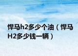 悍馬h2多少個油（悍馬H2多少錢一輛）