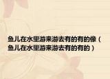 魚兒在水里游來游去有的有的像（魚兒在水里游來游去有的有的）