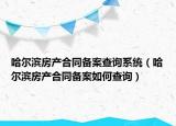 哈爾濱房產(chǎn)合同備案查詢系統(tǒng)（哈爾濱房產(chǎn)合同備案如何查詢）