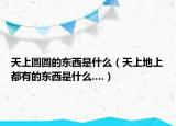 天上圓圓的東西是什么（天上地上都有的東西是什么....）