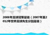 2008年足球冠軍是誰（2007年至2012年世界足球先生分別是誰）