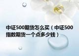 中證500期貨怎么買（中證500指數(shù)期貨一個(gè)點(diǎn)多少錢）