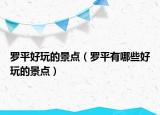 羅平好玩的景點(diǎn)（羅平有哪些好玩的景點(diǎn)）