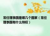 常任理事國(guó)是哪幾個(gè)國(guó)家（常任理事國(guó)有什么特權(quán)）