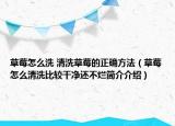 草莓怎么洗 清洗草莓的正確方法（草莓怎么清洗比較干凈還不爛簡介介紹）