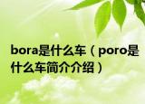 bora是什么車（poro是什么車簡(jiǎn)介介紹）