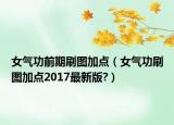 女氣功前期刷圖加點（女氣功刷圖加點2017最新版?）