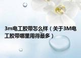 3m電工膠帶怎么樣（關(guān)于3M電工膠帶哪里用得最多）