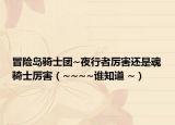 冒險(xiǎn)島騎士團(tuán)~夜行者厲害還是魂騎士厲害（~~~~誰(shuí)知道 ~）