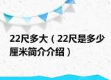 22尺多大（22尺是多少厘米簡介介紹）