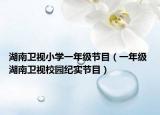湖南衛(wèi)視小學(xué)一年級節(jié)目（一年級 湖南衛(wèi)視校園紀(jì)實(shí)節(jié)目）
