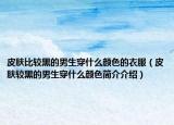 皮膚比較黑的男生穿什么顏色的衣服（皮膚較黑的男生穿什么顏色簡(jiǎn)介介紹）