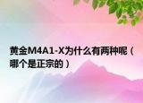 黃金M4A1-X為什么有兩種呢（哪個是正宗的）
