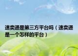 速賣通是第三方平臺(tái)嗎（速賣通是一個(gè)怎樣的平臺(tái)）