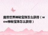 魔獸世界神秘寶珠怎么獲得（wow神秘寶珠怎么獲得）