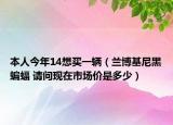 本人今年14想買一輛（蘭博基尼黑蝙蝠 請問現(xiàn)在市場價(jià)是多少）