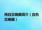 純白交響曲簡介（白色交響曲）