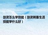 劍靈怎么學技能（劍靈刺客生活技能學什么好）