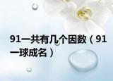 91一共有幾個(gè)因數(shù)（91一球成名）