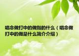 唱念做打中的做指的什么（唱念做打中的做是什么簡介介紹）