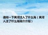 請問一下黃河注入了什么海（黃河入注了什么海簡介介紹）