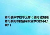 青島頤榮學(xué)校怎么樣（請問:誰知道青島膠南市的頤榮職業(yè)學(xué)校好不好噢?）