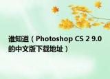 誰知道（Photoshop CS 2 9.0的中文版下載地址）