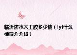 臨沂防水木工膠多少錢（lyf什么梗簡介介紹）