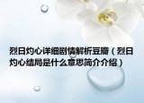 烈日灼心詳細劇情解析豆瓣（烈日灼心結局是什么意思簡介介紹）