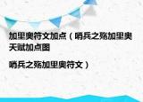 加里奧符文加點（哨兵之殤加里奧天賦加點圖|哨兵之殤加里奧符文）