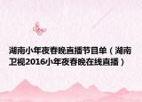 湖南小年夜春晚直播節(jié)目單（湖南衛(wèi)視2016小年夜春晚在線直播）