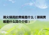 涮火鍋用的黃喉是什么（涮鍋黃喉是什么簡(jiǎn)介介紹）