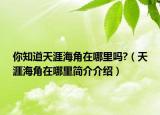 你知道天涯海角在哪里嗎?（天涯海角在哪里簡(jiǎn)介介紹）