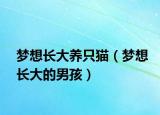 夢想長大養(yǎng)只貓（夢想長大的男孩）