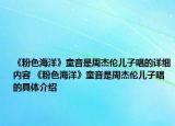 《粉色海洋》童音是周杰倫兒子唱的詳細內(nèi)容 《粉色海洋》童音是周杰倫兒子唱的具體介紹