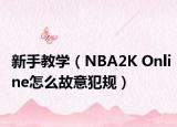 新手教學（NBA2K Online怎么故意犯規(guī)）