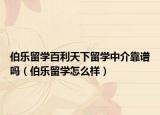 伯樂留學百利天下留學中介靠譜嗎（伯樂留學怎么樣）