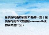 名偵探柯南特別篇11是哪一集（名偵探柯南272集最后vermouth說的英文是什么）