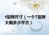 t型牌尺寸（一個(gè)T型牌大概多少平方）