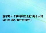 賽爾號（卡羅特利怎么打 兩個人可以打么 兩只有什么特性）