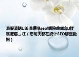 涓嬮潰鍝釜涓嶆槸seo鏁版嵁緇熻鍒嗘瀽宸ュ叿（您每天都在統(tǒng)計SEO哪些數(shù)據(jù)）