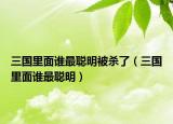 三國(guó)里面誰(shuí)最聰明被殺了（三國(guó)里面誰(shuí)最聰明）