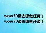 wow50級(jí)去哪做任務(wù)（wow50級(jí)去哪里升級(jí)）
