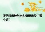 藍羽糯米膠與米力奇糯米膠（那個好）