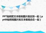 PPT如何把文本框和圖片組合到一起（ppt中如何將圖片和文本框組合在一起）
