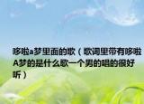 哆啦a夢(mèng)里面的歌（歌詞里帶有哆啦A夢(mèng)的是什么歌一個(gè)男的唱的很好聽(tīng)）