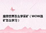 魔獸世界怎么學(xué)采礦（WOW選礦怎么學(xué)習(xí)）